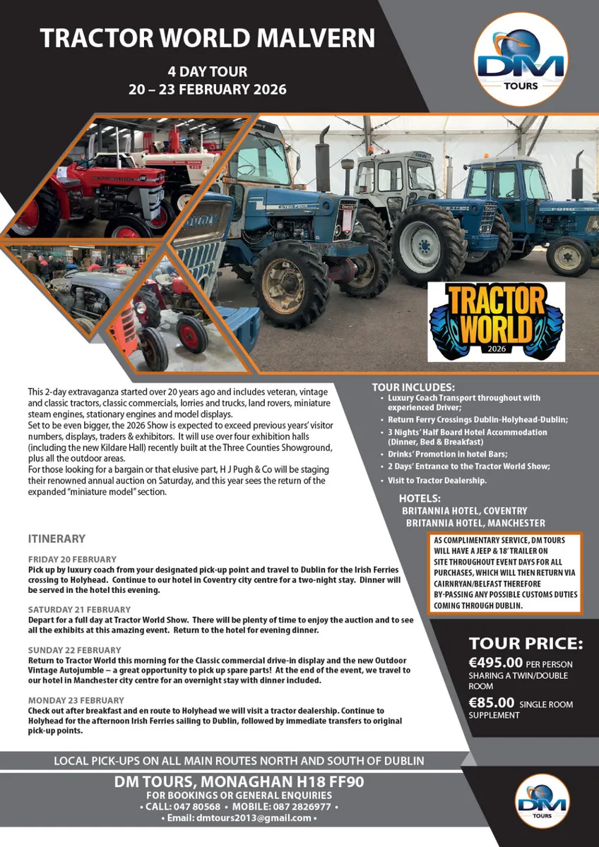 Tractor World Malvern Coach Tour - booking NOW! - Image 2
