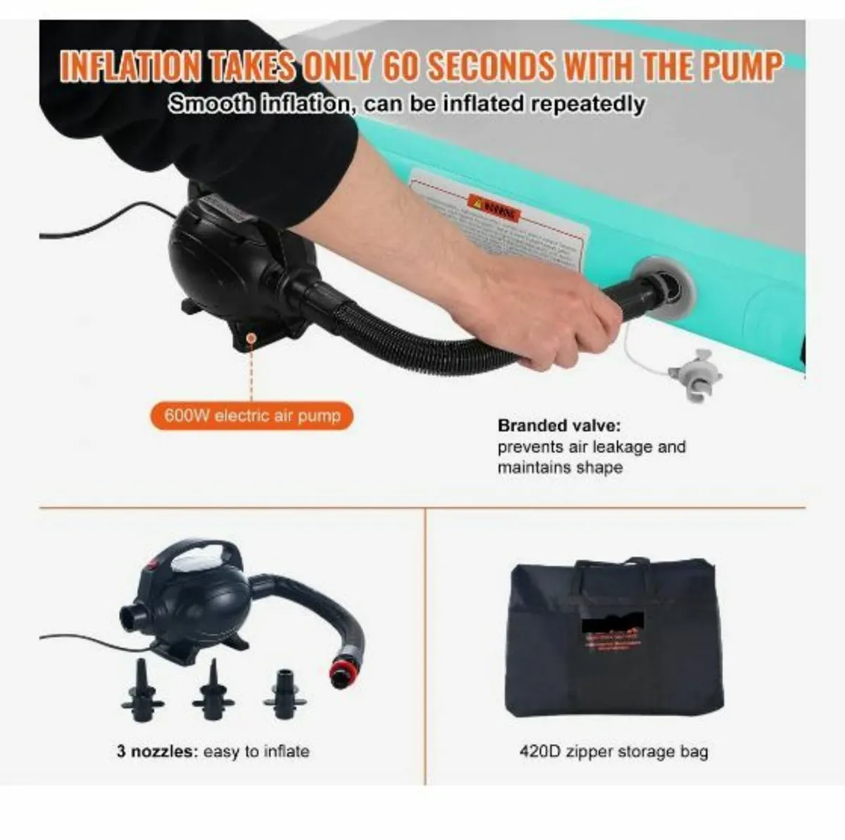 6.1 m Air Track Inflatable Training Tumbling - Image 4