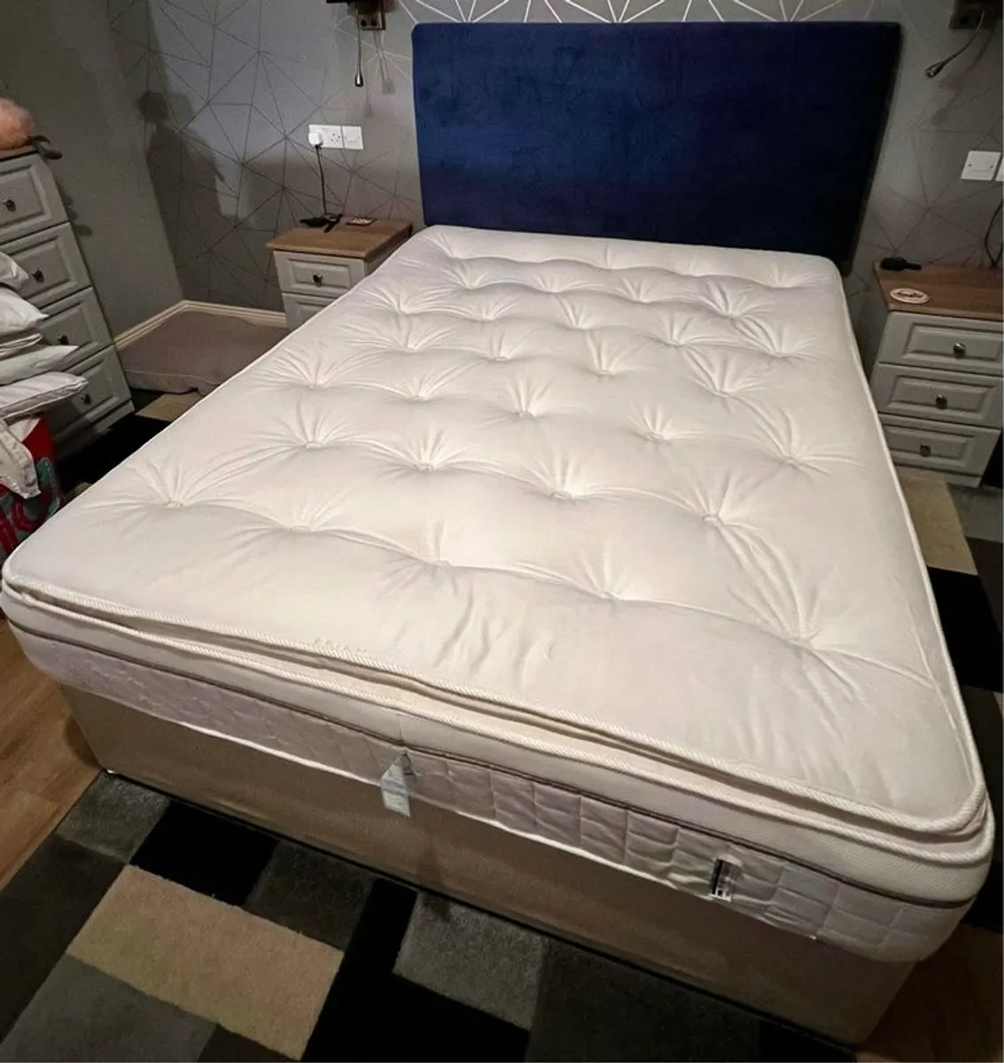 Dreams King Divan Bed, Memory Foam Mattress and Headboard. - Image 2