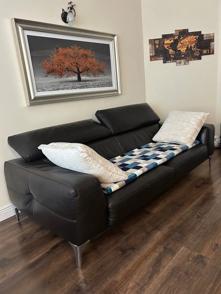 Natuzzi Italian Leather Sofas - Image 3