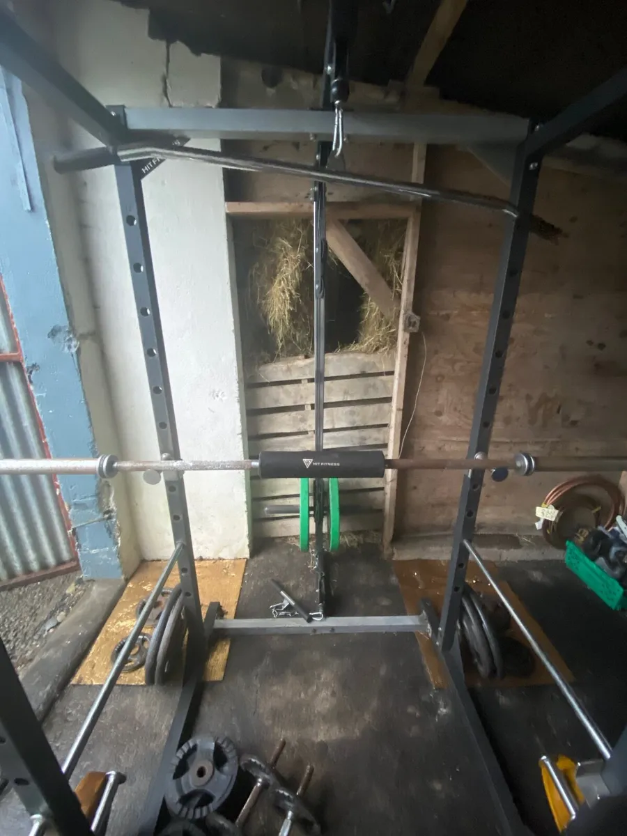 Power Rack, Bench & Weights (165kg) - Image 3