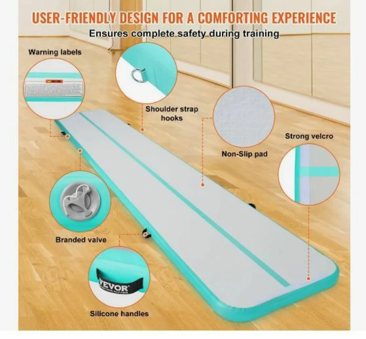 6.1 m Air Track Inflatable Training Tumbling - Image 2