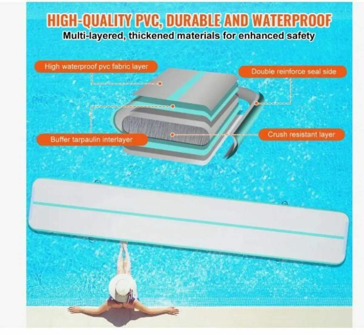 6.1 m Air Track Inflatable Training Tumbling - Image 3