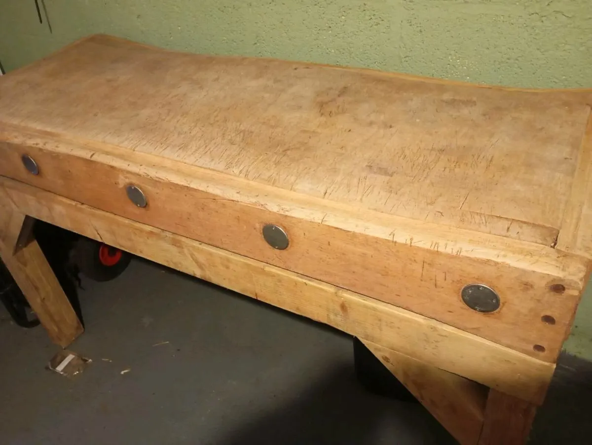 Fridge and butchers block - Image 4