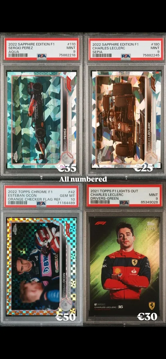 F1 PSA GRADED FORMULA ONE CARDS ESPEON_SEAN - Image 1