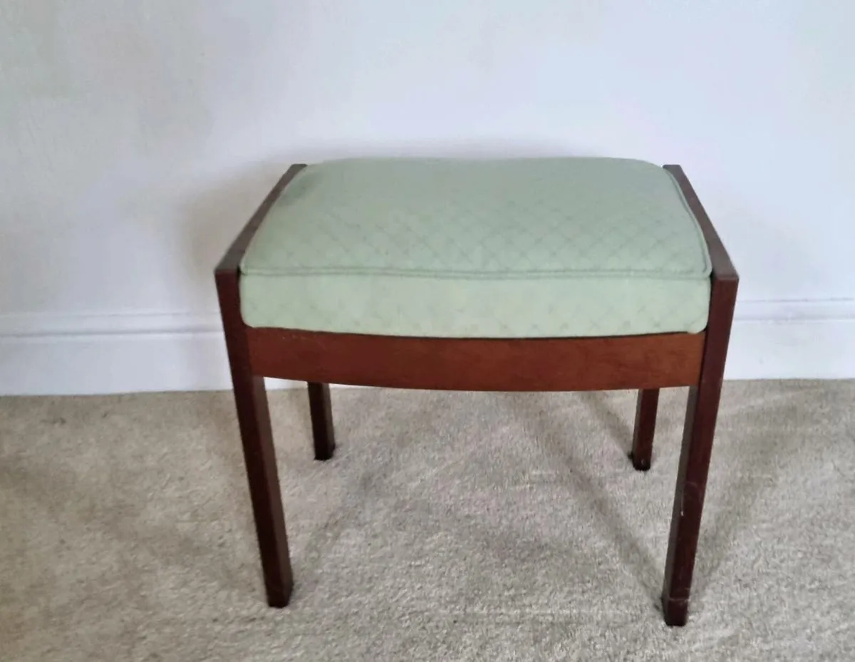 Vintage Dressing Table Stool - Image 1