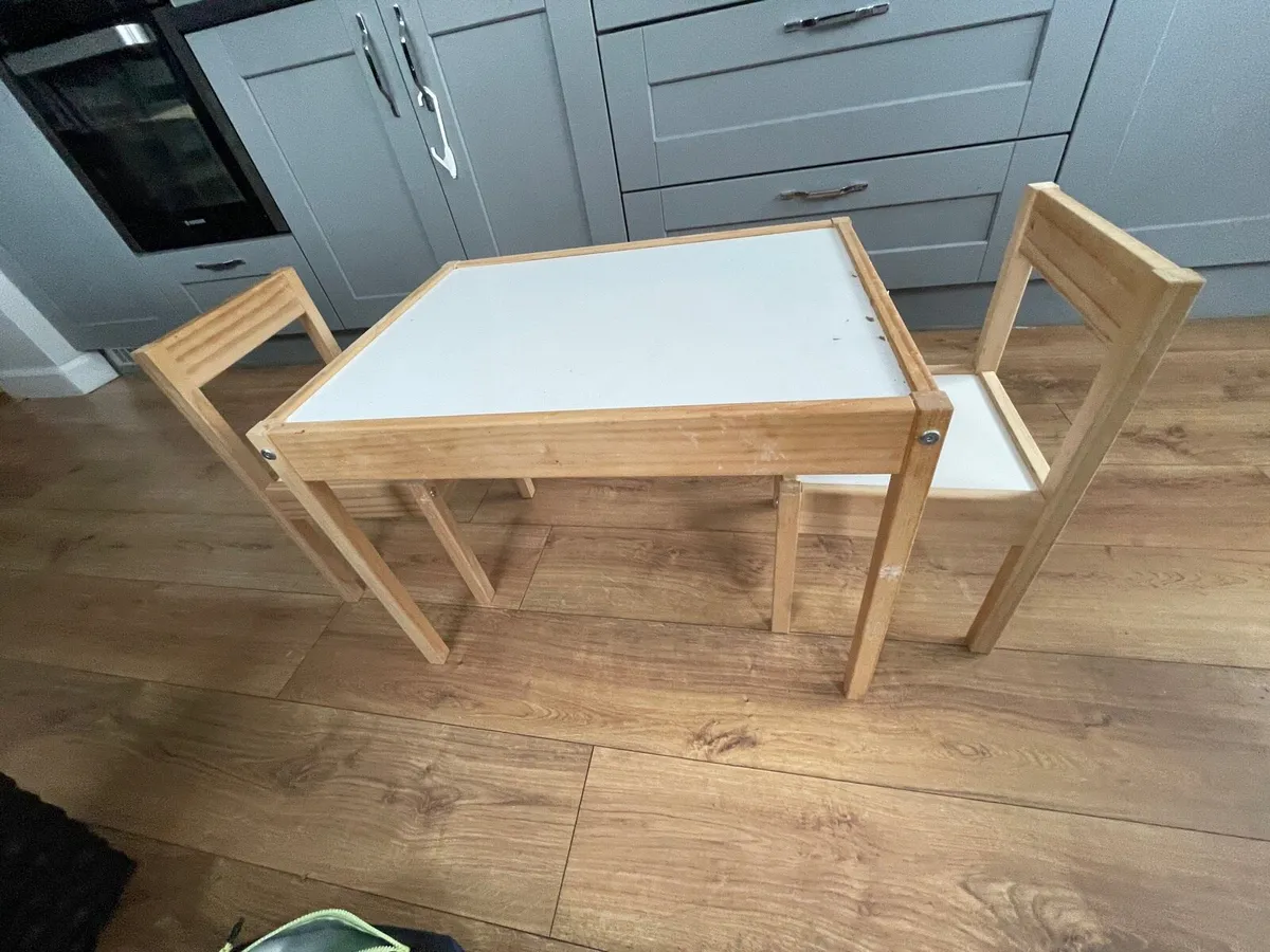 Children’s table and chairs - IKEA Latt - Image 2