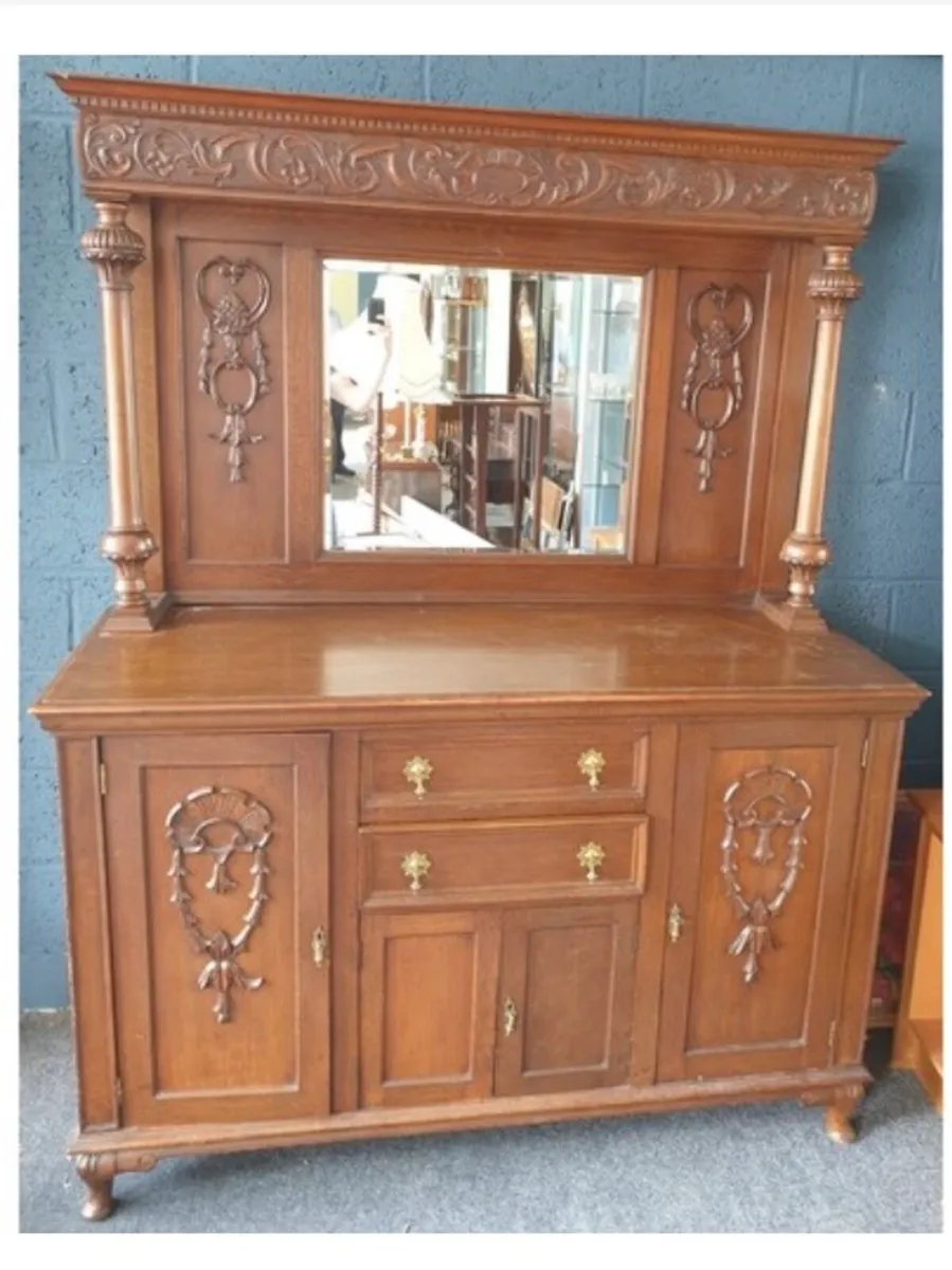 Mirror-Backed Sideboard