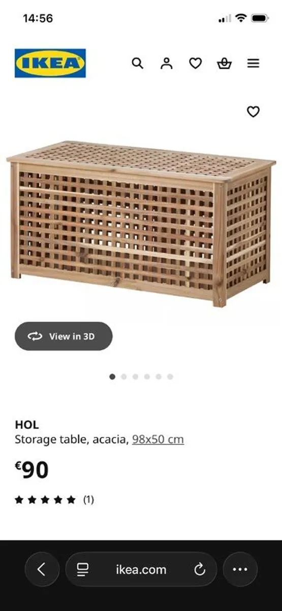 IKEA Hol Storage Table - Image 1