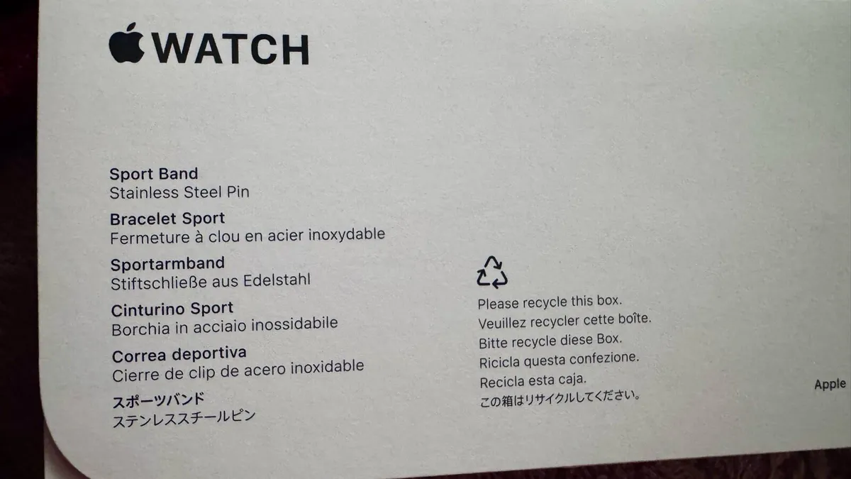 New Apple Watch Sport Band - Light Blush, M/L - Image 2