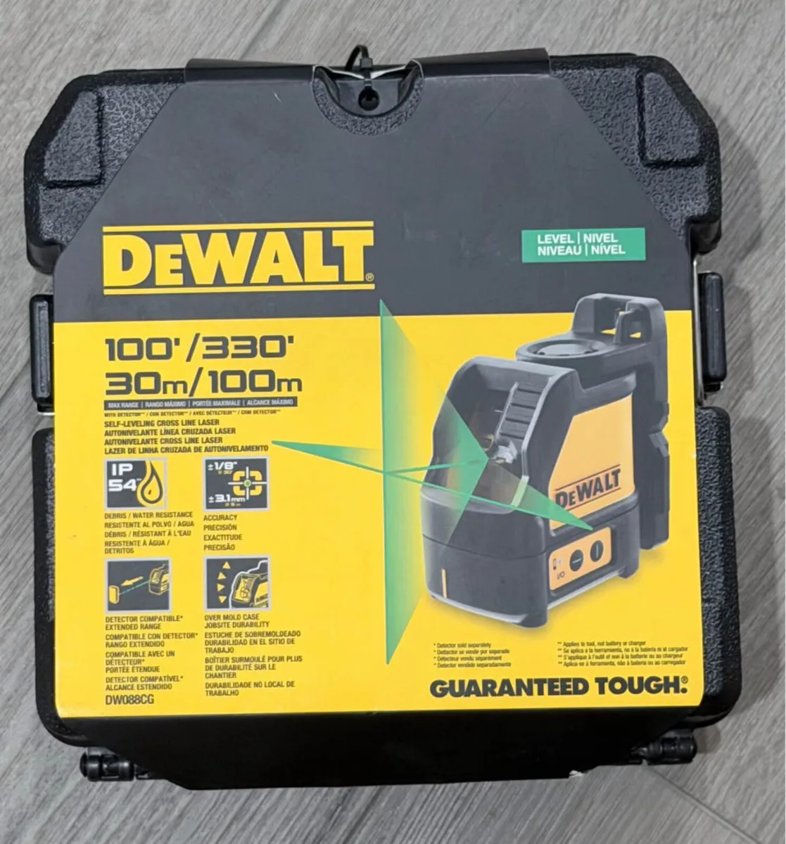 Dewalt DW088CG-XJ Green Laser Level – Brand New - Image 2