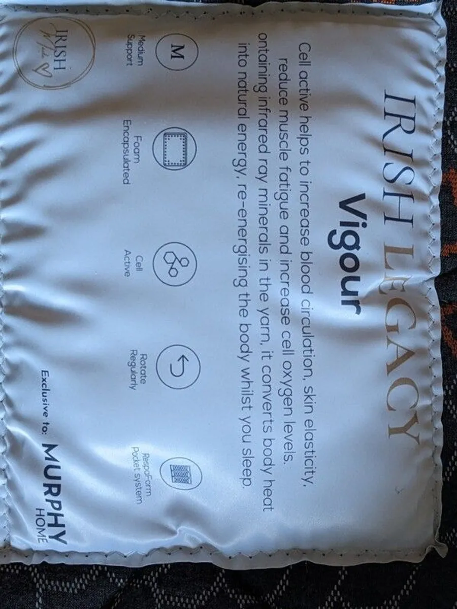 Brand new mattress 140cm double bed, Irish Legacy "Vigour" - Image 1
