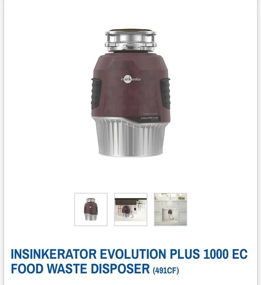 Insinkerator Evolution Plus EC1000 - Image 2
