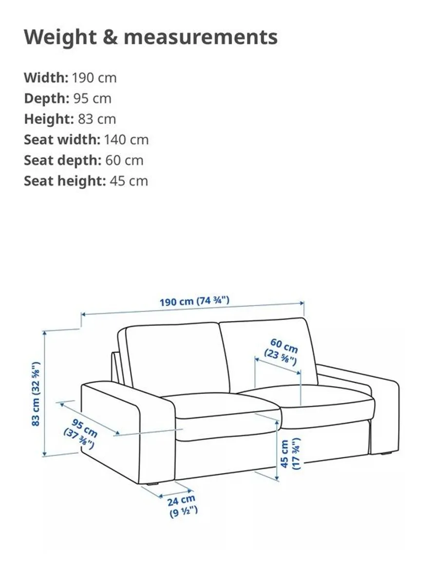 IKEA Kivik Two Seater Sofa - Image 2