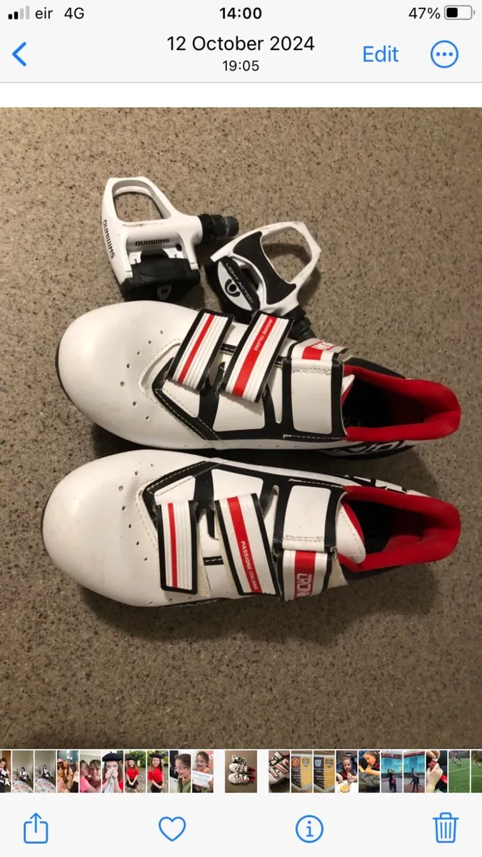 Size 5 cycling shoes & cleats - Image 1