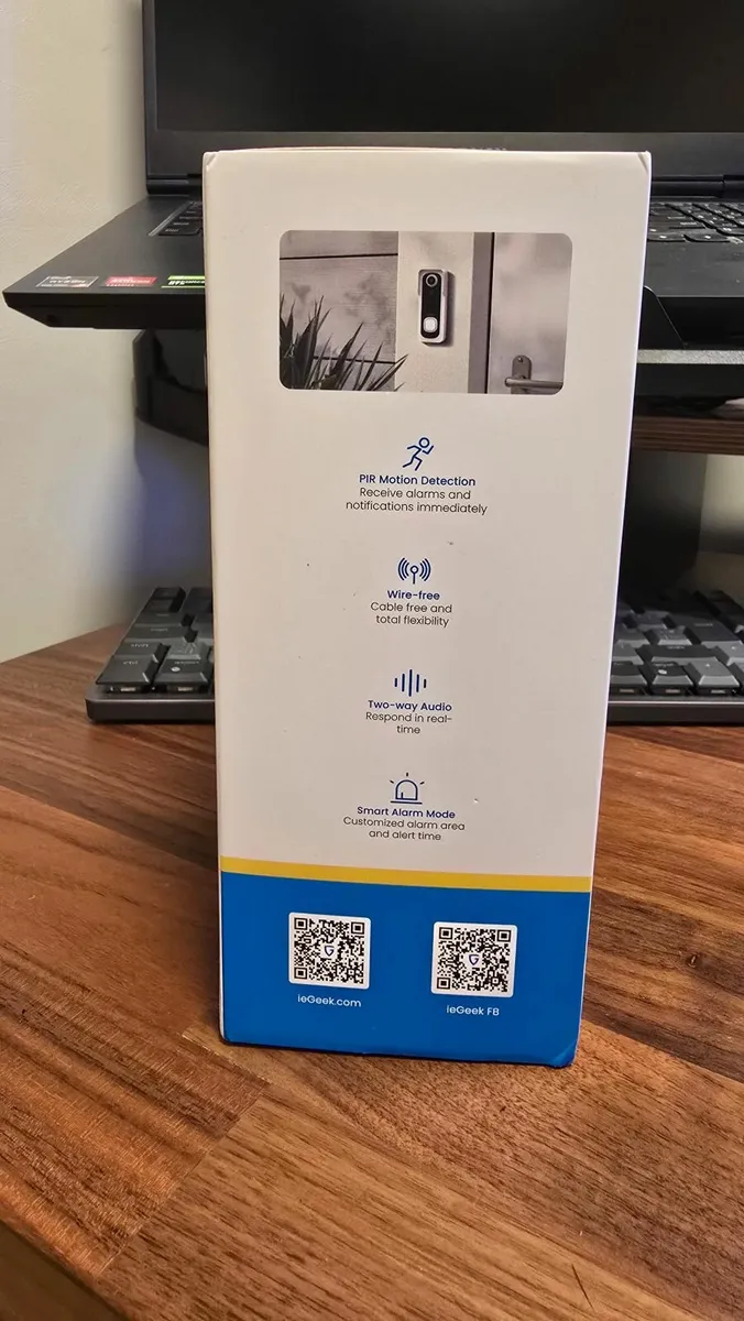 ieGeek WireFree Full HD 1080P Smart Video Doorbell - Image 3