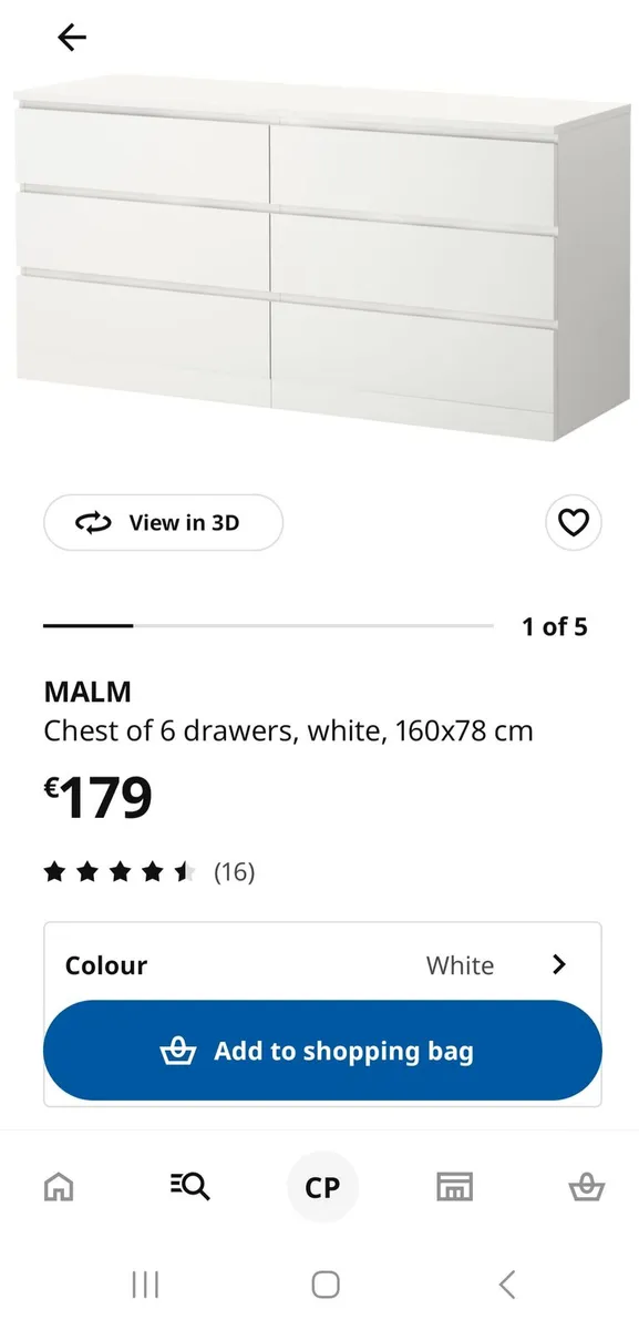 Malm chest of drawers - Image 2