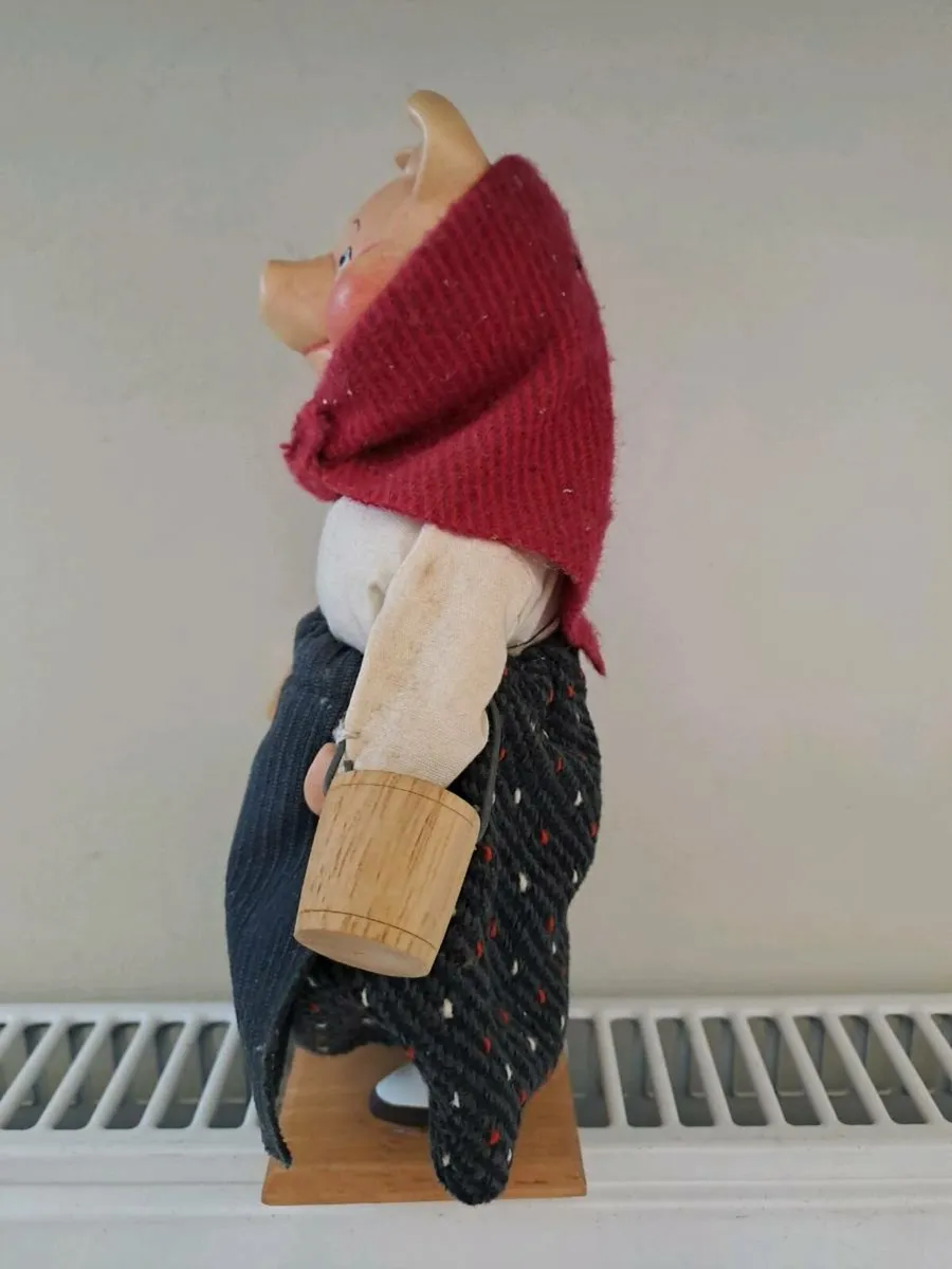 80s Vintage Rustic Pig Decorative Figure - Image 2
