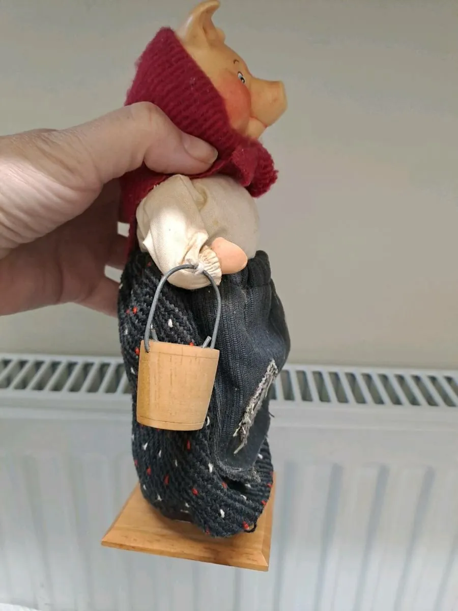 80s Vintage Rustic Pig Decorative Figure - Image 4