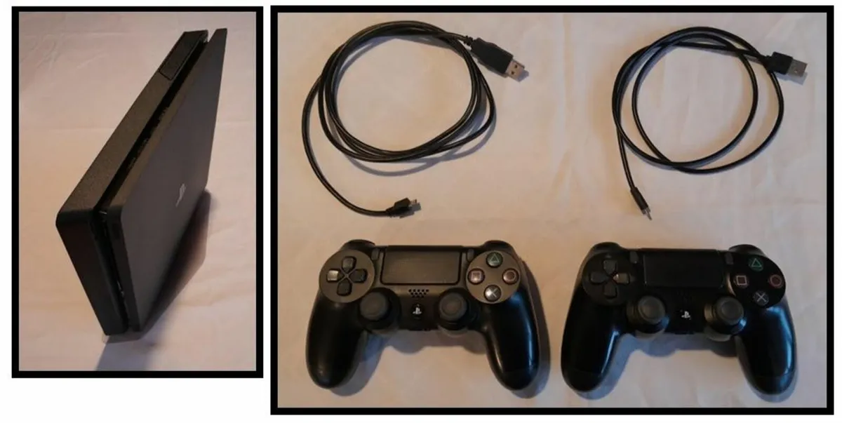 PS4 Slim 1TB + 2 x controllers + TV + Games - Image 3