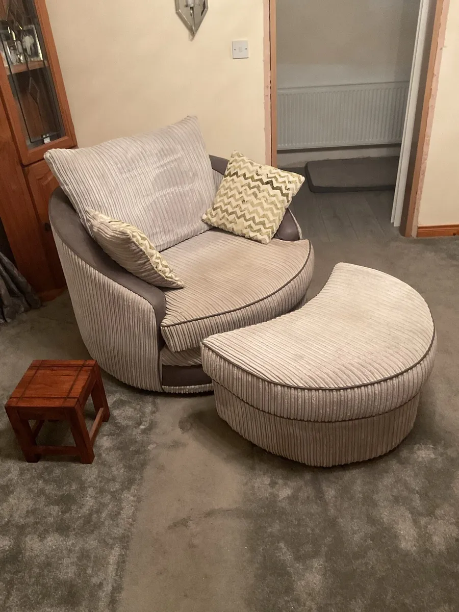 Swing Chair with Matching Footstool - Image 1