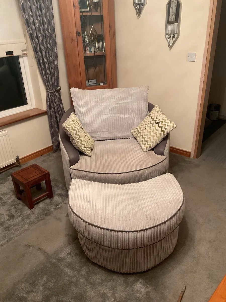 Swing Chair with Matching Footstool - Image 2