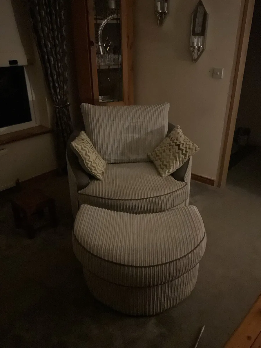 Swing Chair with Matching Footstool - Image 3