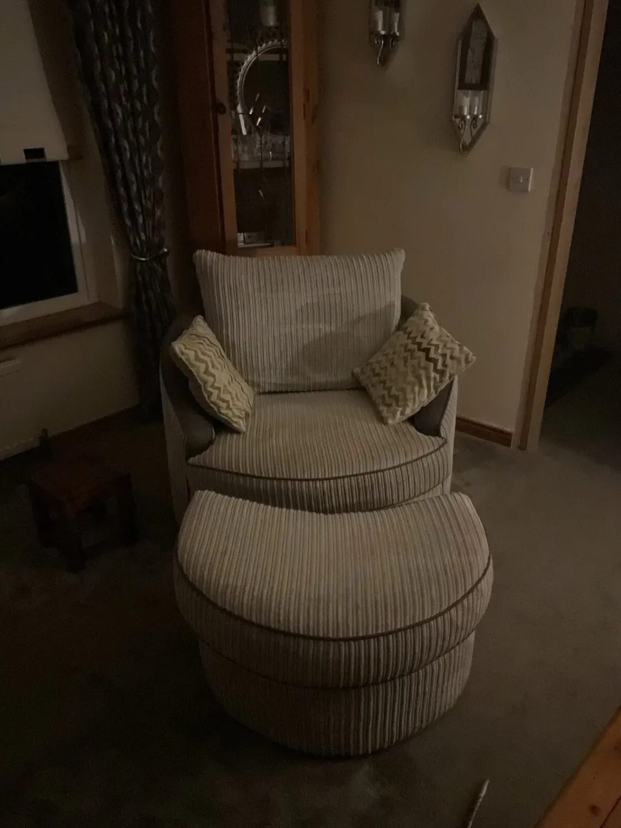 Swing Chair with Matching Footstool - Image 4