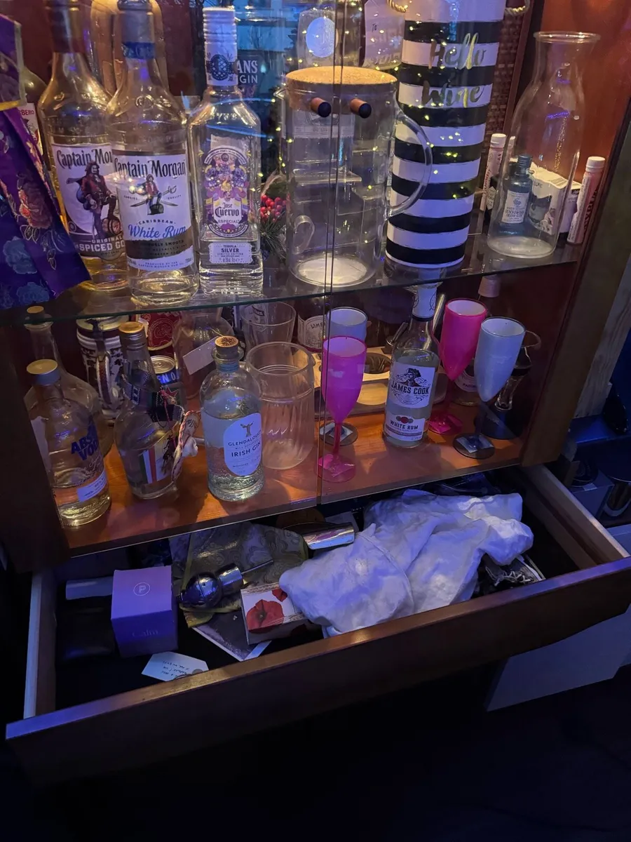 Skovby Danish Glass and wood drinks cabinet - Image 3