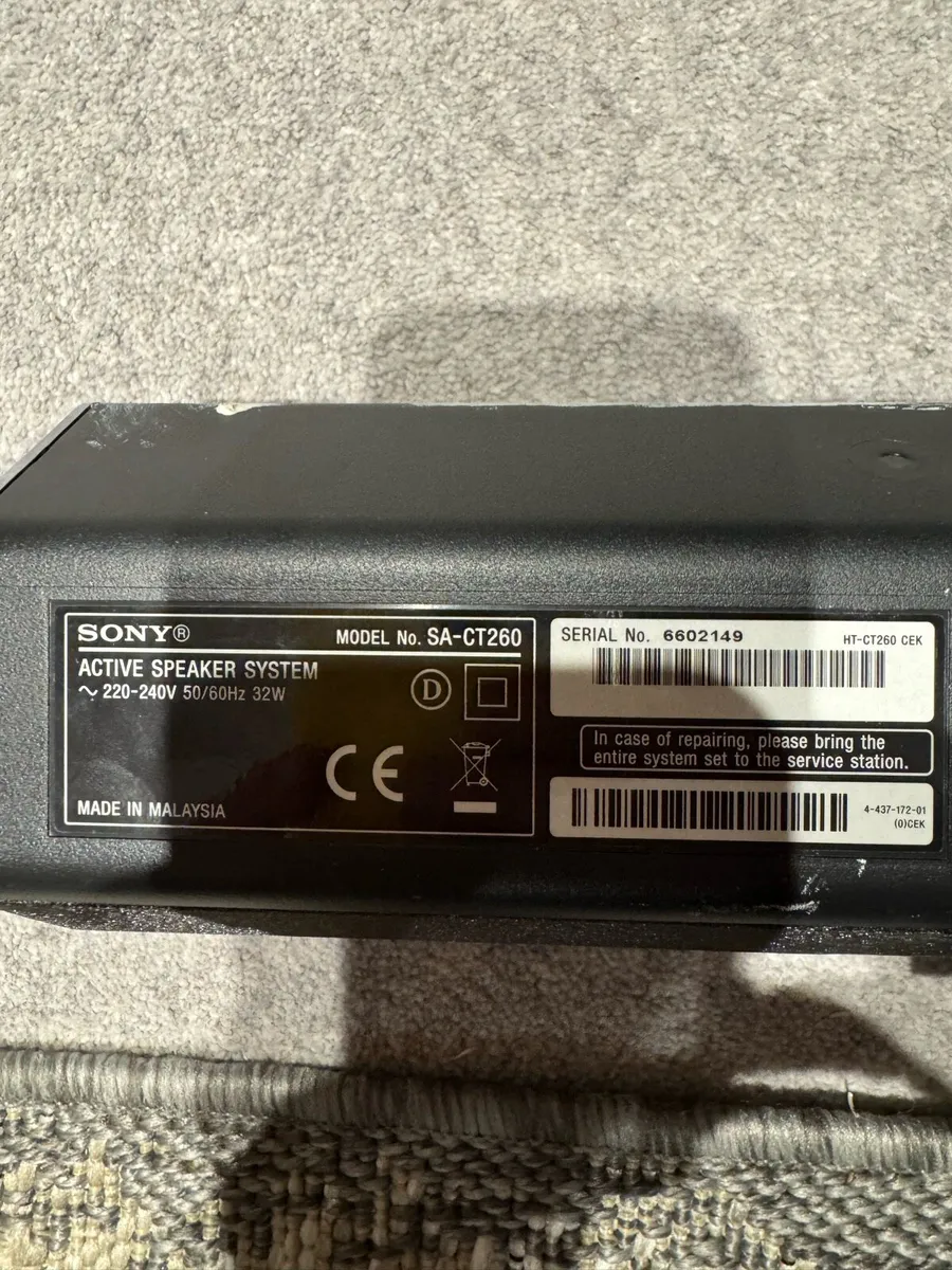 Sony Soundbar with Bass - Image 4