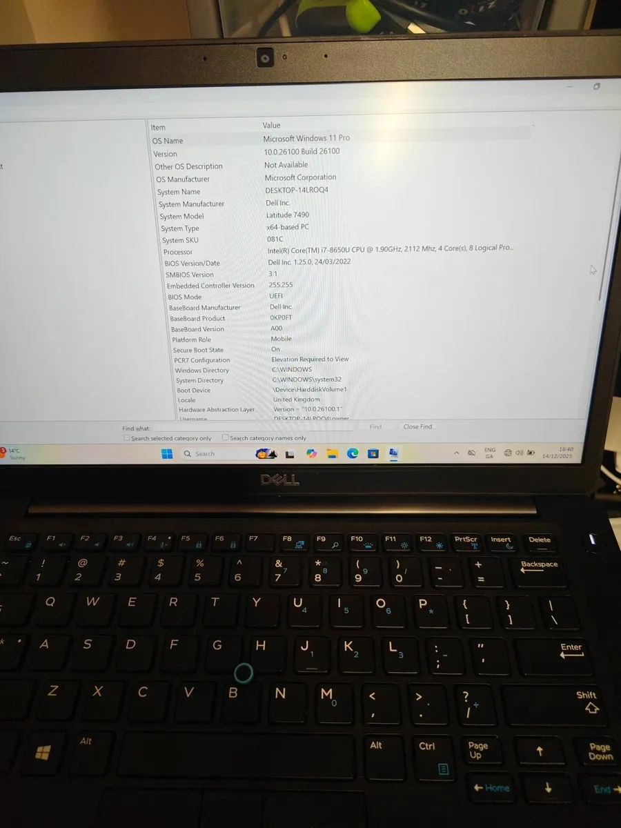 Dell Latitude 7490 – Touchscreen Laptop - Image 2