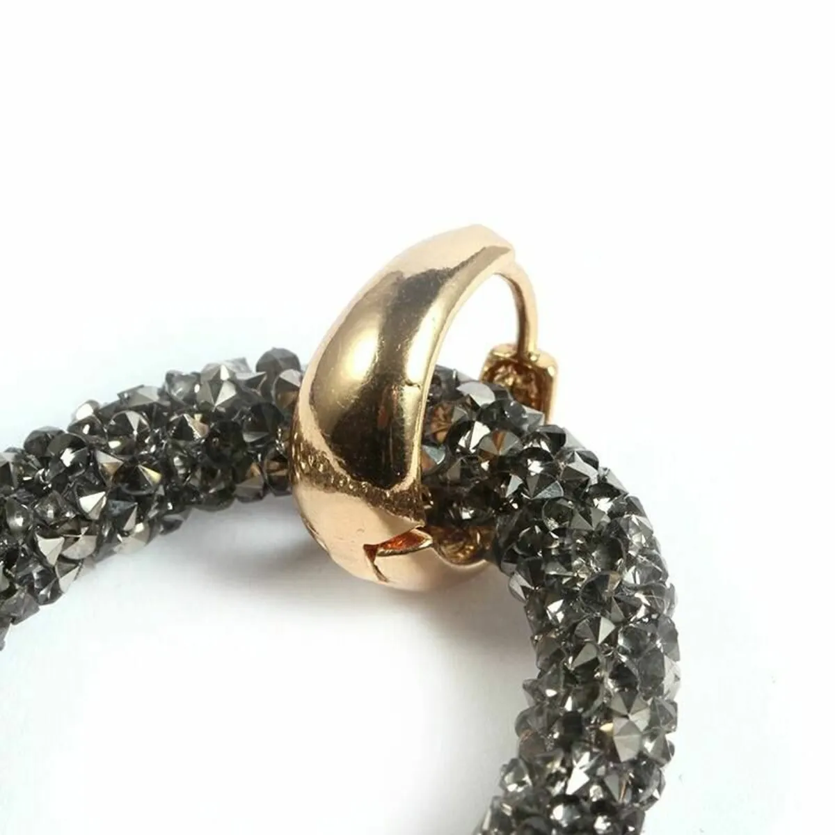 beautiful Fake  black crystals earrings new - Image 1