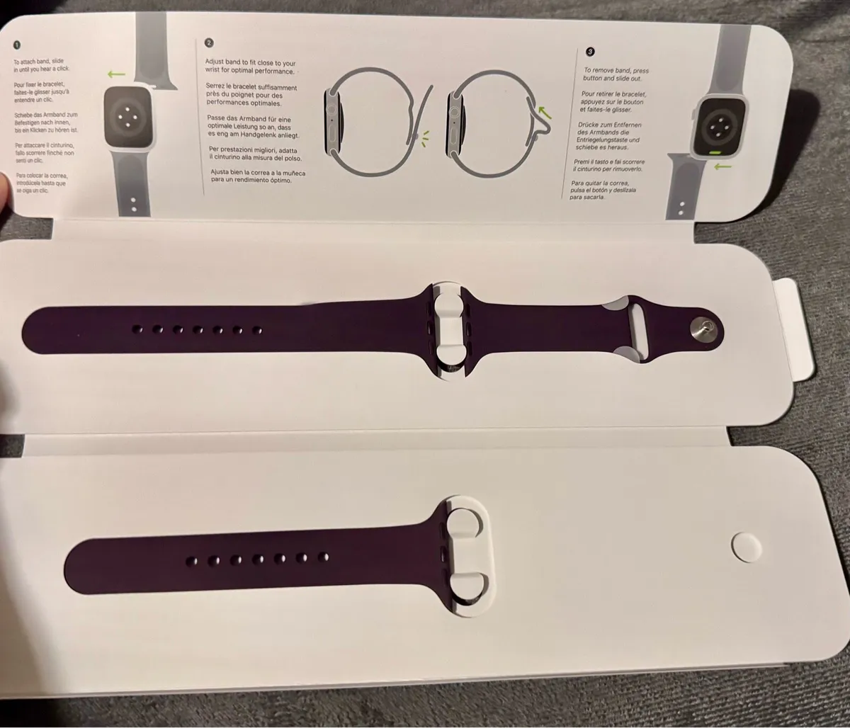 Apple Watch Sport Band - Dark Cherry, 45mm - Image 1