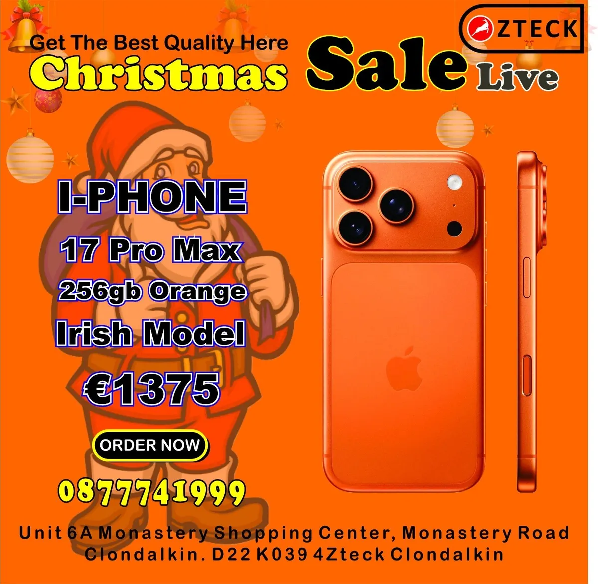 Iphone 17 pro max orange