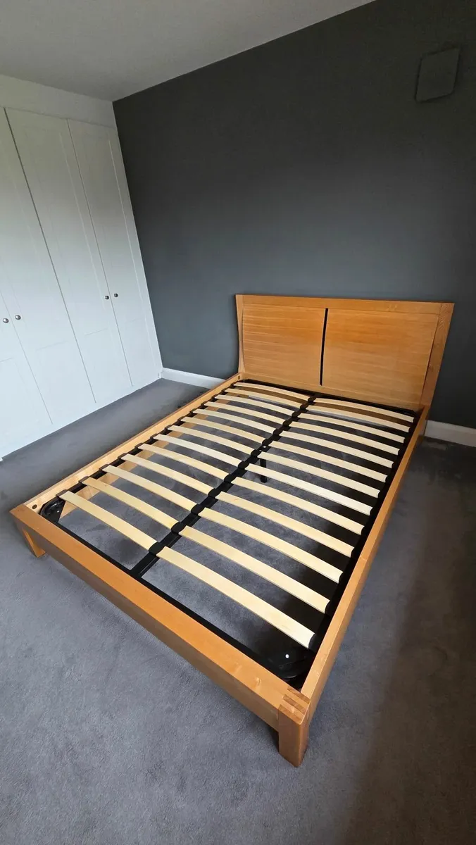 Natural Solid Oak - King Size Bed - EZ Living - Image 1