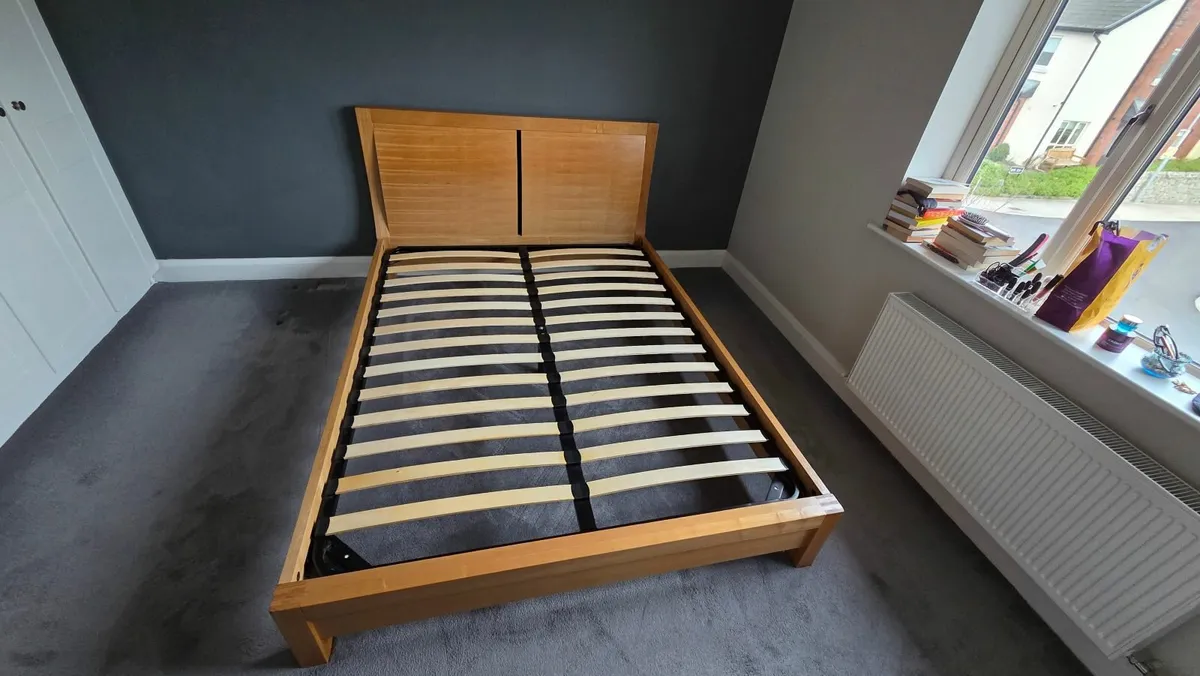 Natural Solid Oak - King Size Bed - EZ Living - Image 2