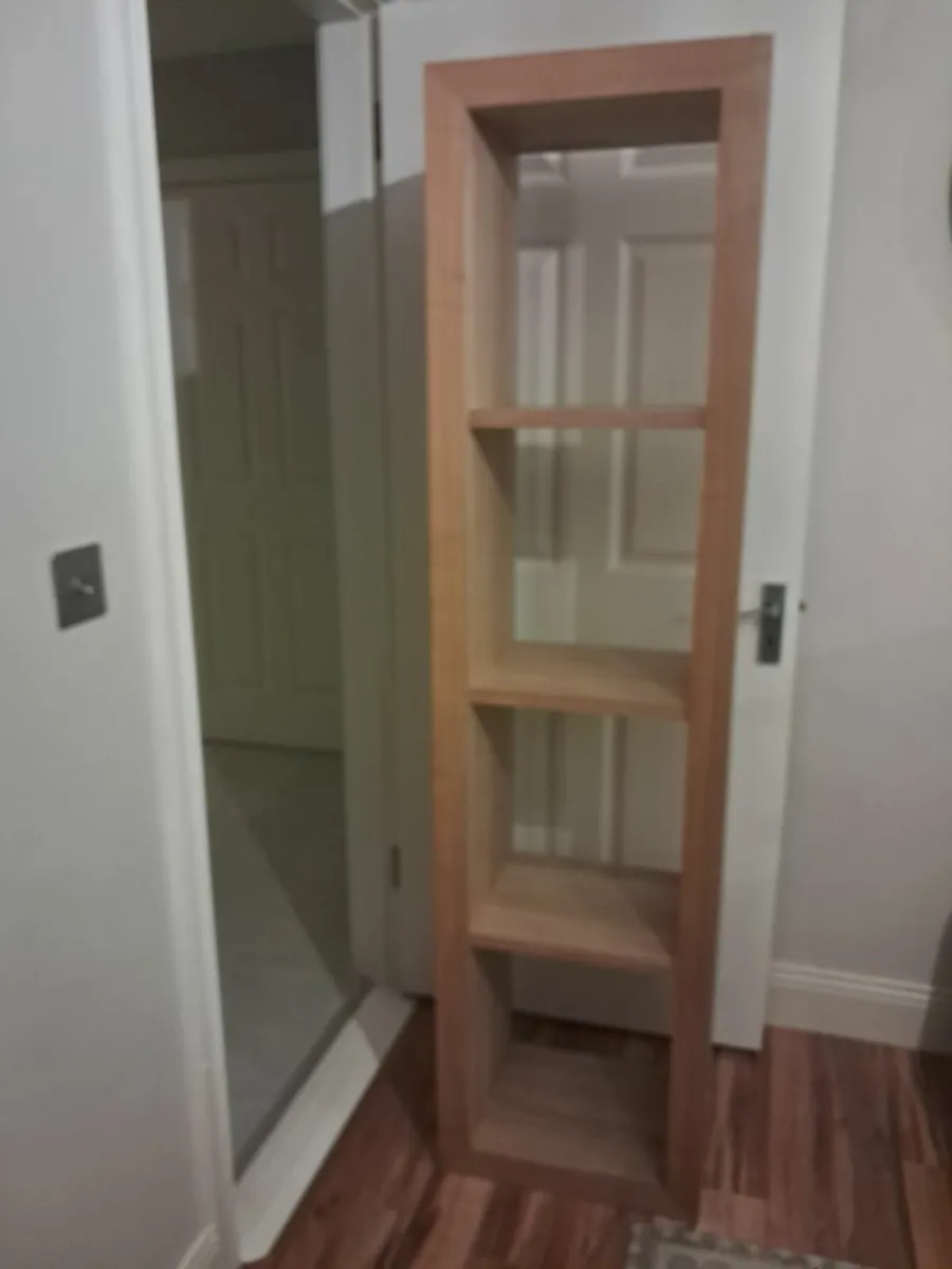 Wooden bench/shelving unit - Image 2