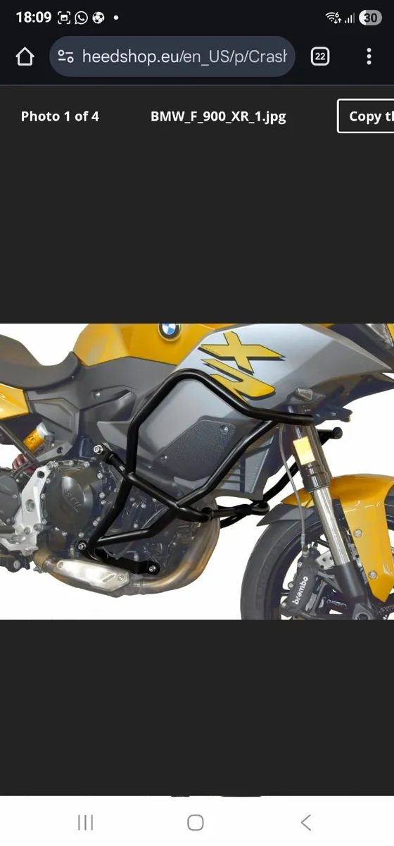 Crash bars for XR 900 - Image 1