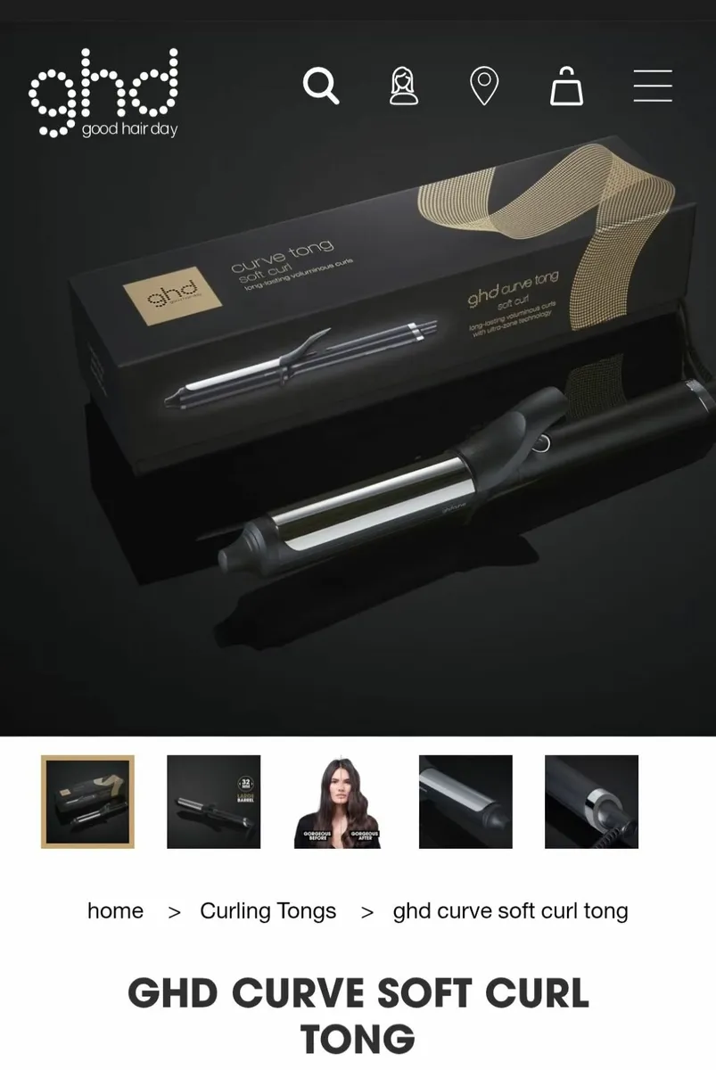 Ghd curve soft curl tong - Image 1