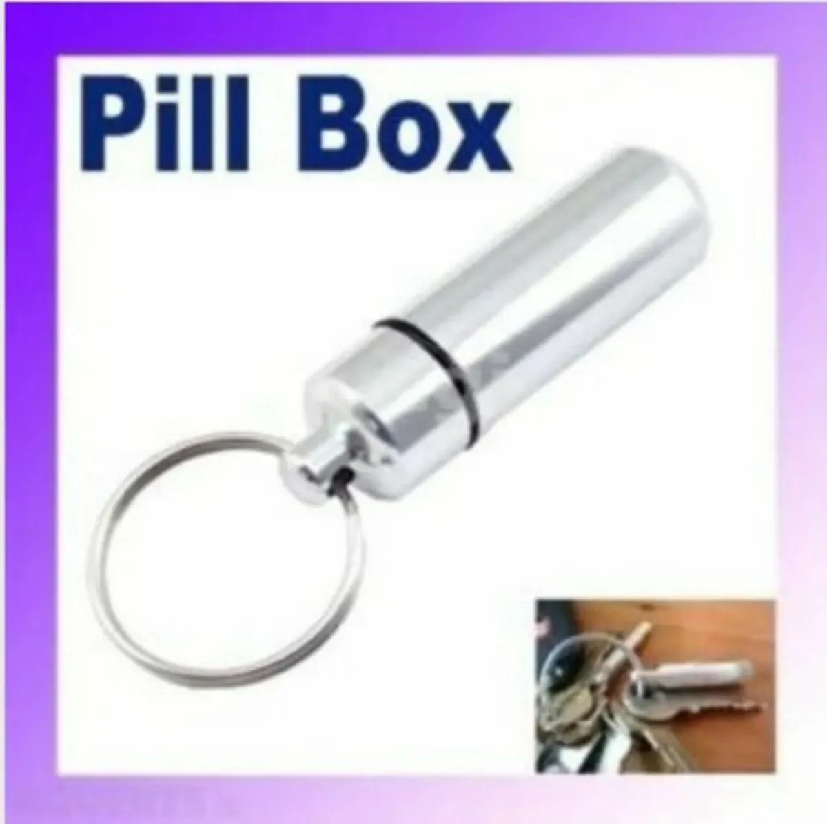 Aluminum Pill Box x 4 , Free Post - Image 1