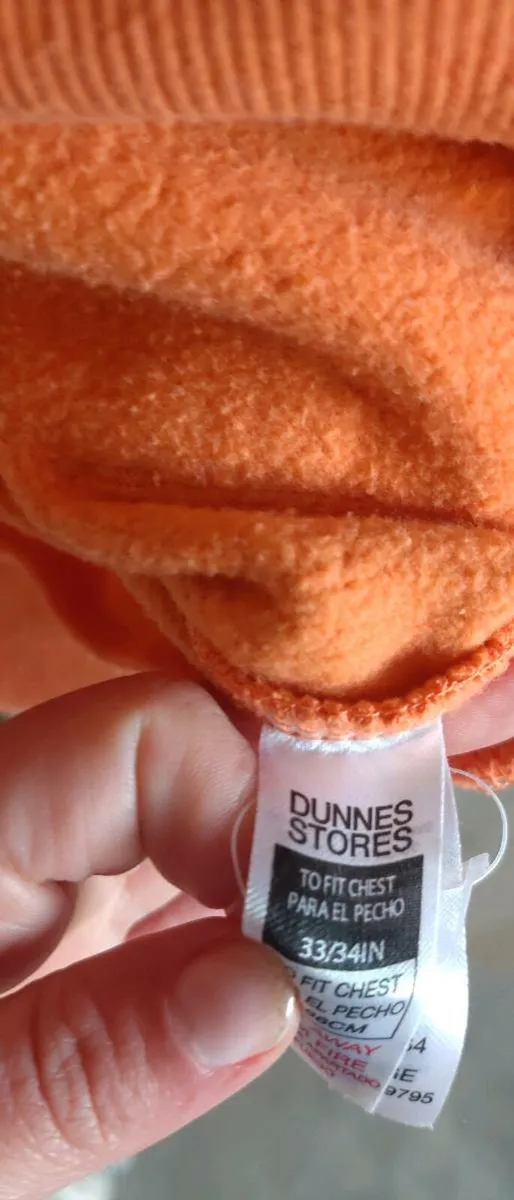 Orange hoodie size fits sm - Image 2