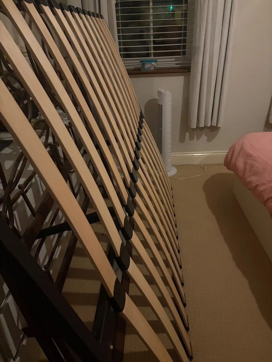 Brown wrought iron bed frame - Image 2