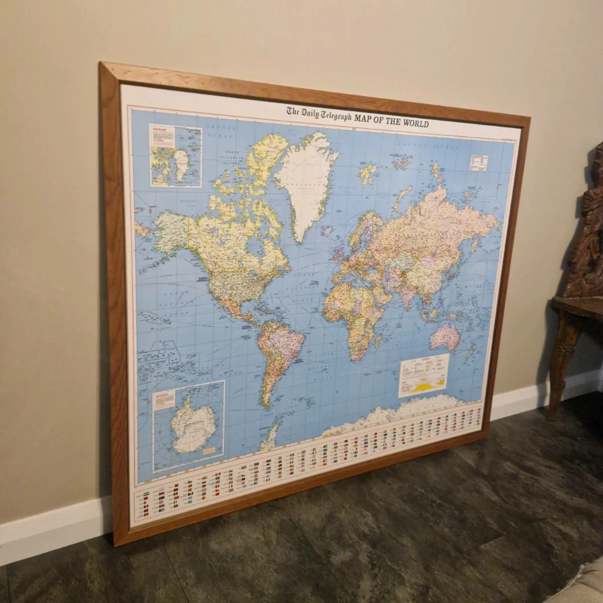 Framed Map Of The World - Image 2