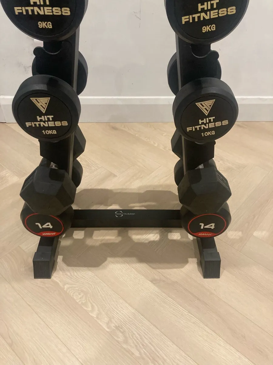 Dumbbells & Rack (7.5kg - 14kg) - Image 4