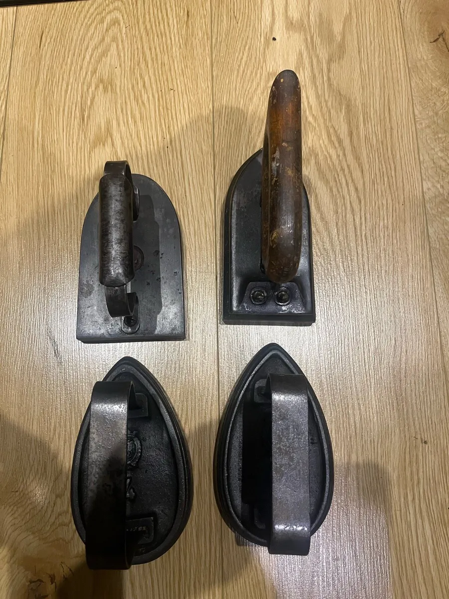 Vintage Cast Iron Irons - Image 1