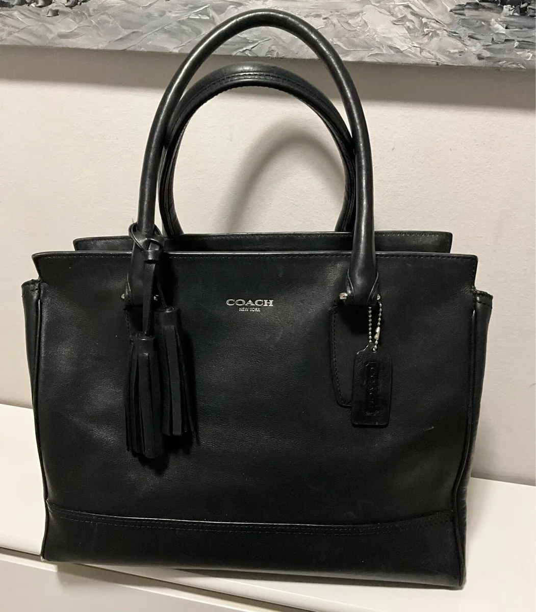 Vintage COACH City Tote Leather Handbag - Image 1
