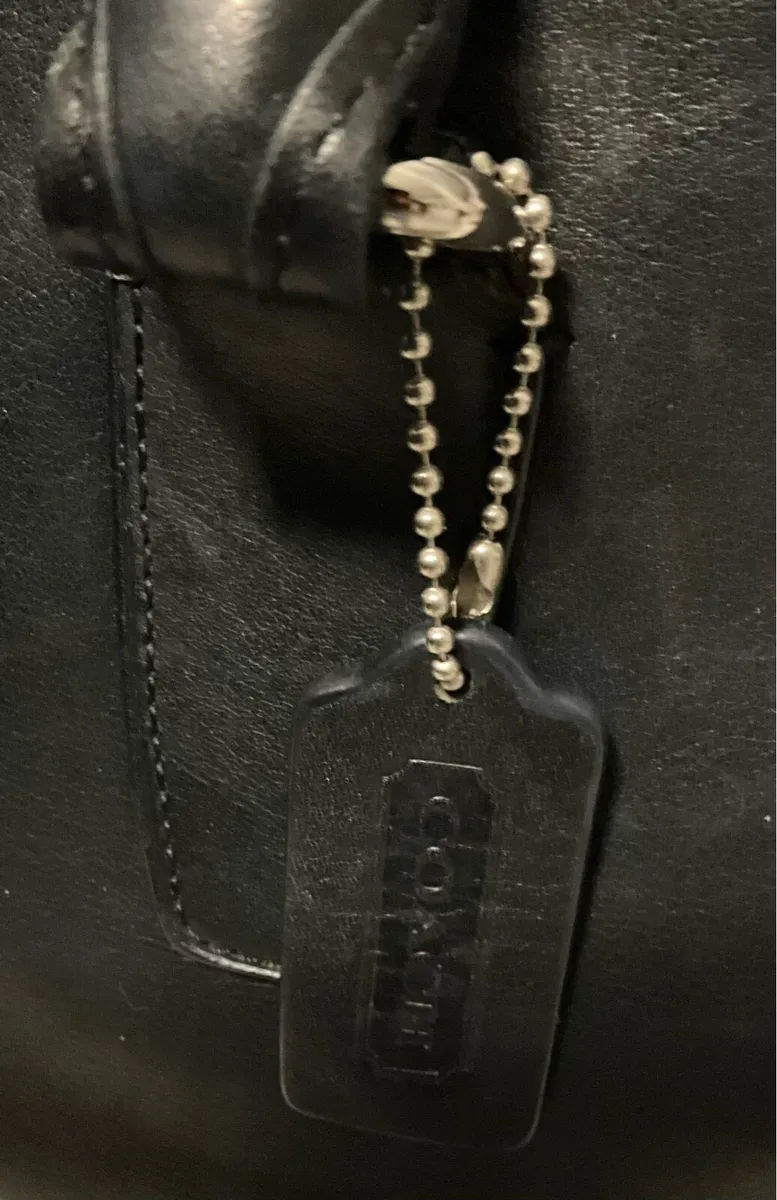 Vintage COACH City Tote Leather Handbag - Image 2