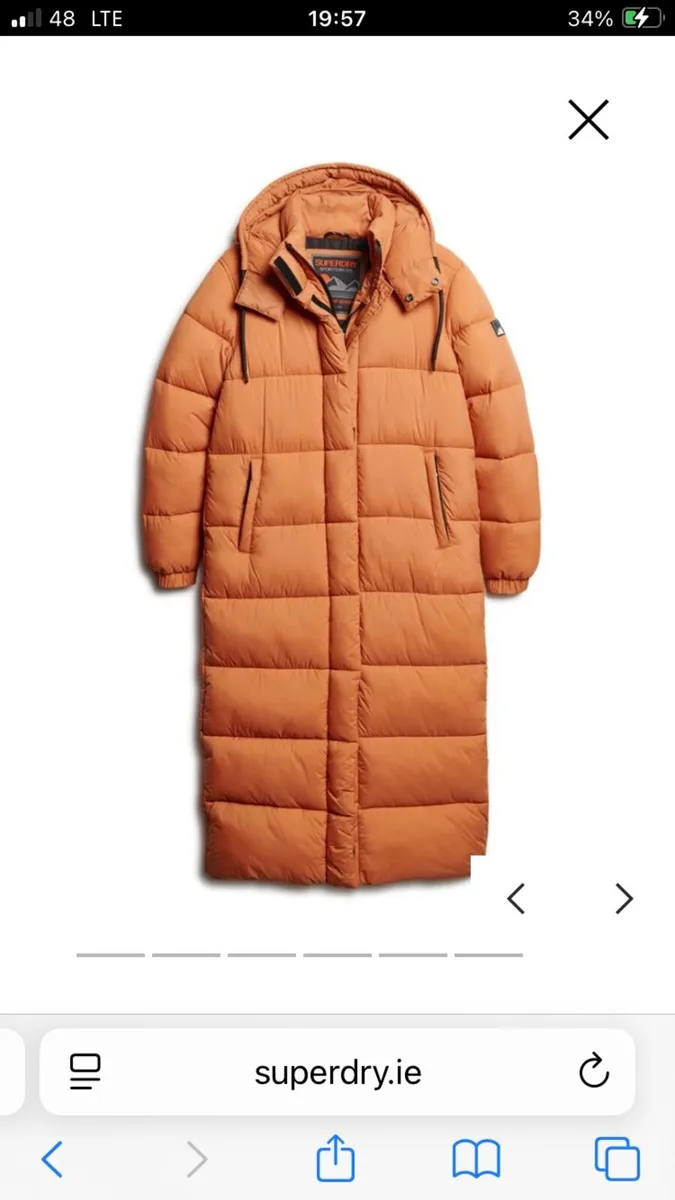 Brand New Superdry Orange Brown Coat - Image 1