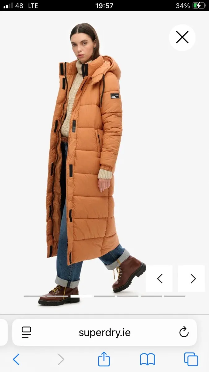 Brand New Superdry Orange Brown Coat - Image 4