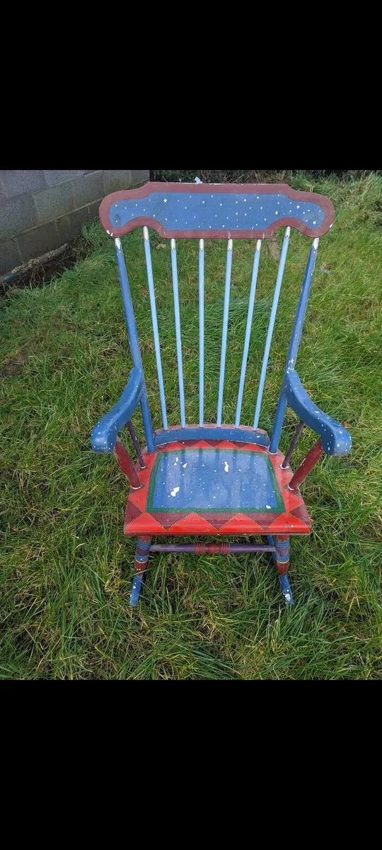 Wooden rocking chair - Image 3